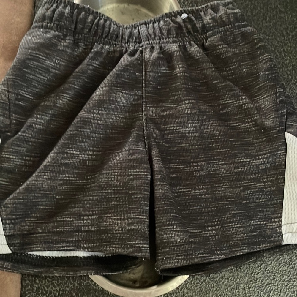 Black and white shorts